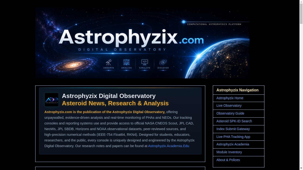 astrophyzix.com desktop screenshot b2b webiste scoring