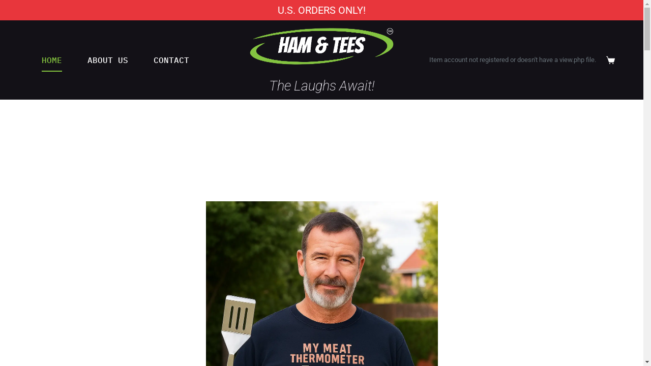 hamandtees.com desktop screenshot b2b webiste scoring