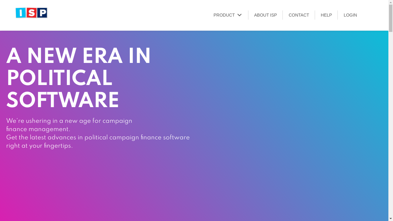 ispolitical.com desktop screenshot b2b webiste scoring