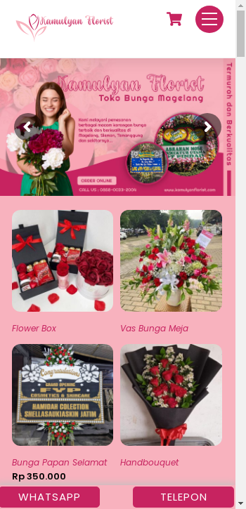 kamulyanflorist.com mobile screenshot b2b website scoring