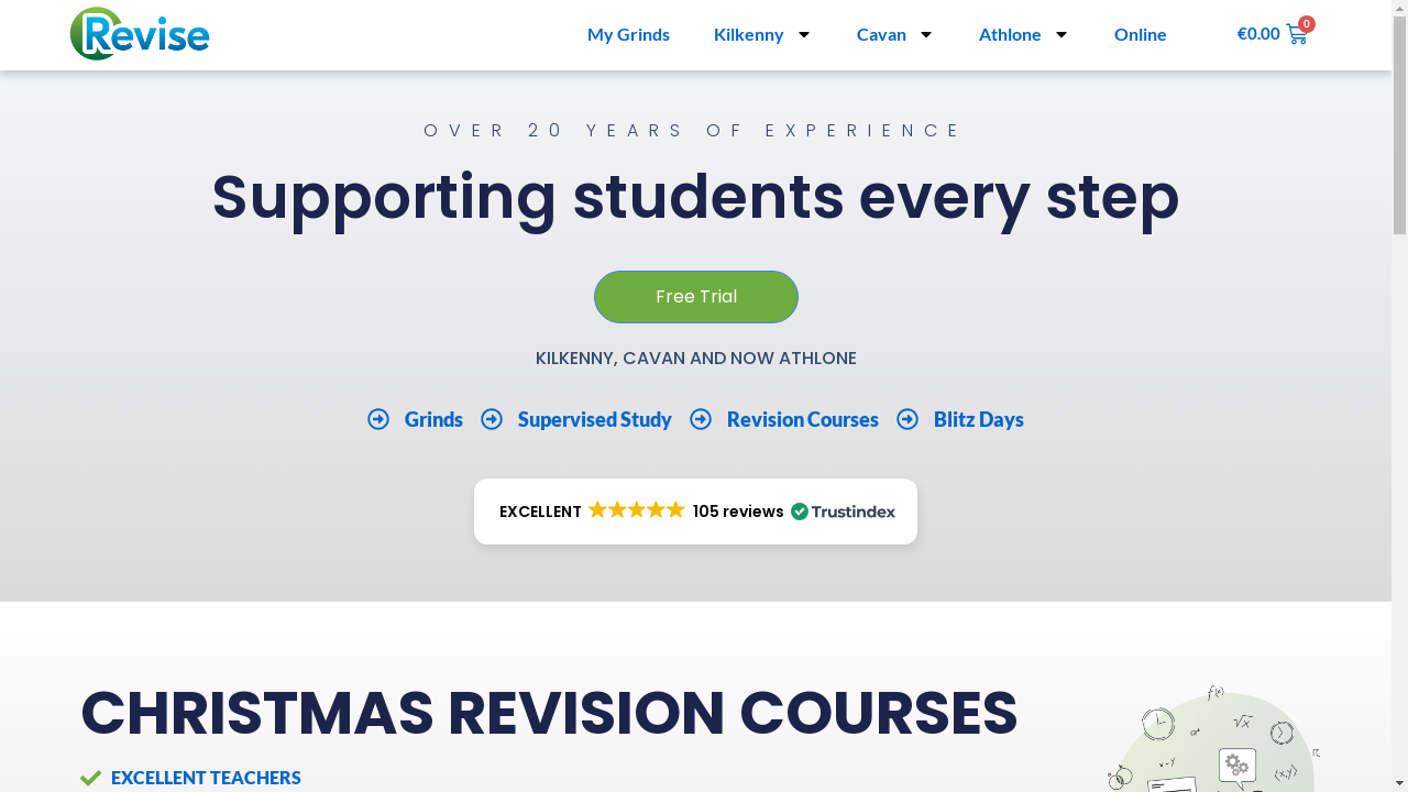revise.ie desktop screenshot b2b webiste scoring