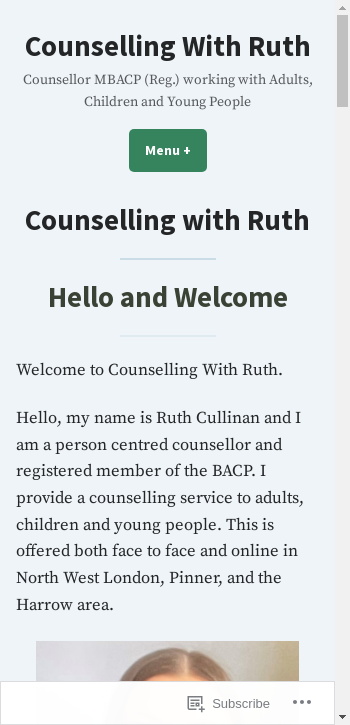 ruthcounselling.com mobile screenshot b2b website scoring